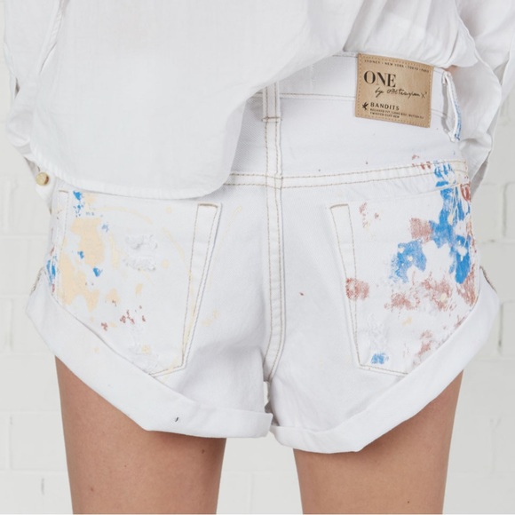 ONE TEASPOON CUTOFF SHORTS COCO CASH BANDITS 30 - Picture 4 of 10